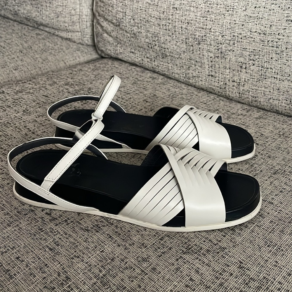 Camper Antonik Off White Leather Sandals Size 41 US 10 - Picture 3 of 12
